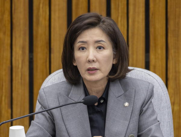지방선거 총괄기획단 회의에서 발언하는 나경원 단장