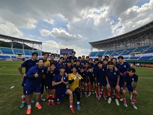 <b>U20</b> <b>대표팀</b> 김해 전지훈련 성공적 마무리